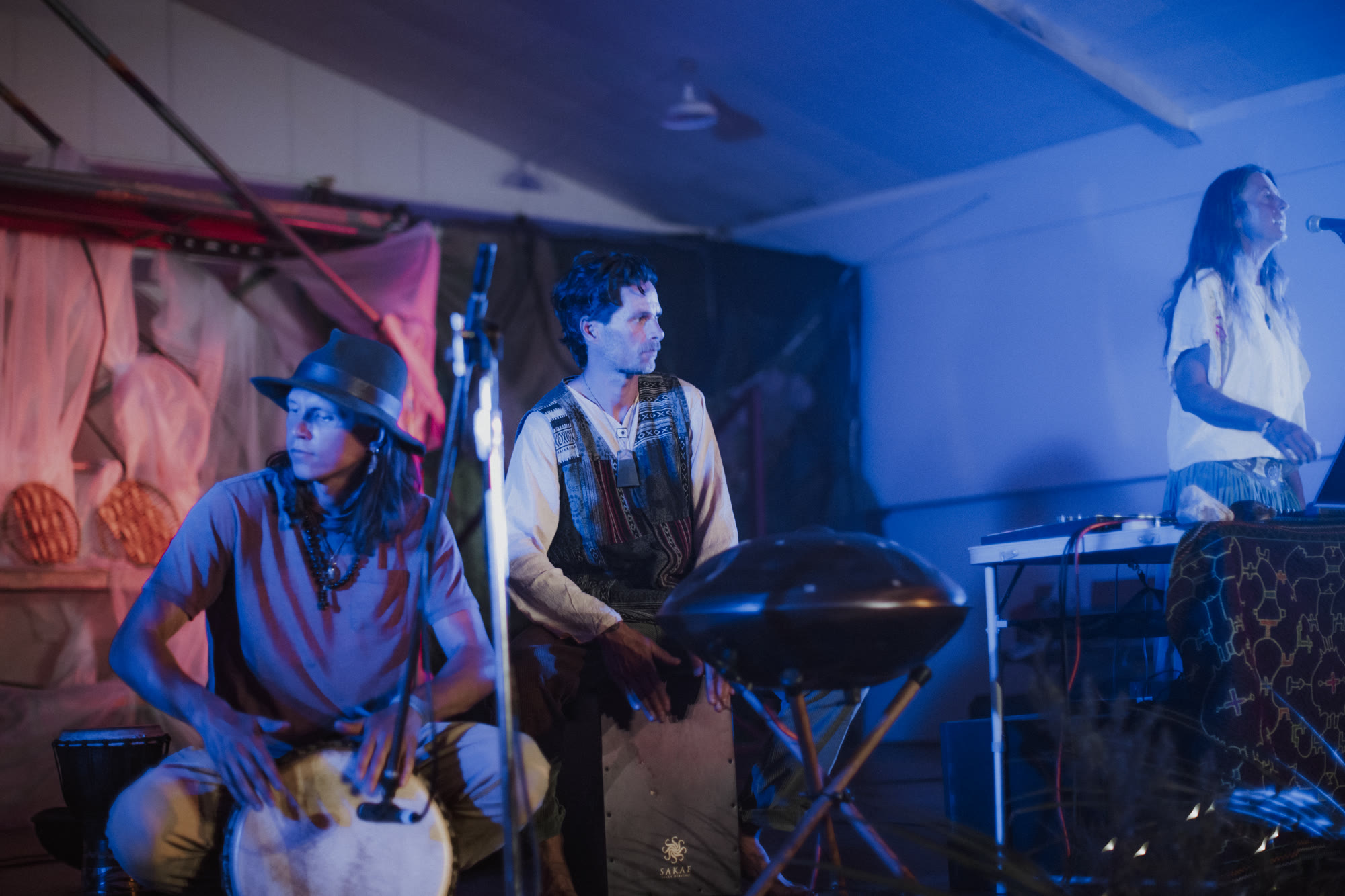 Full ensemble on stage