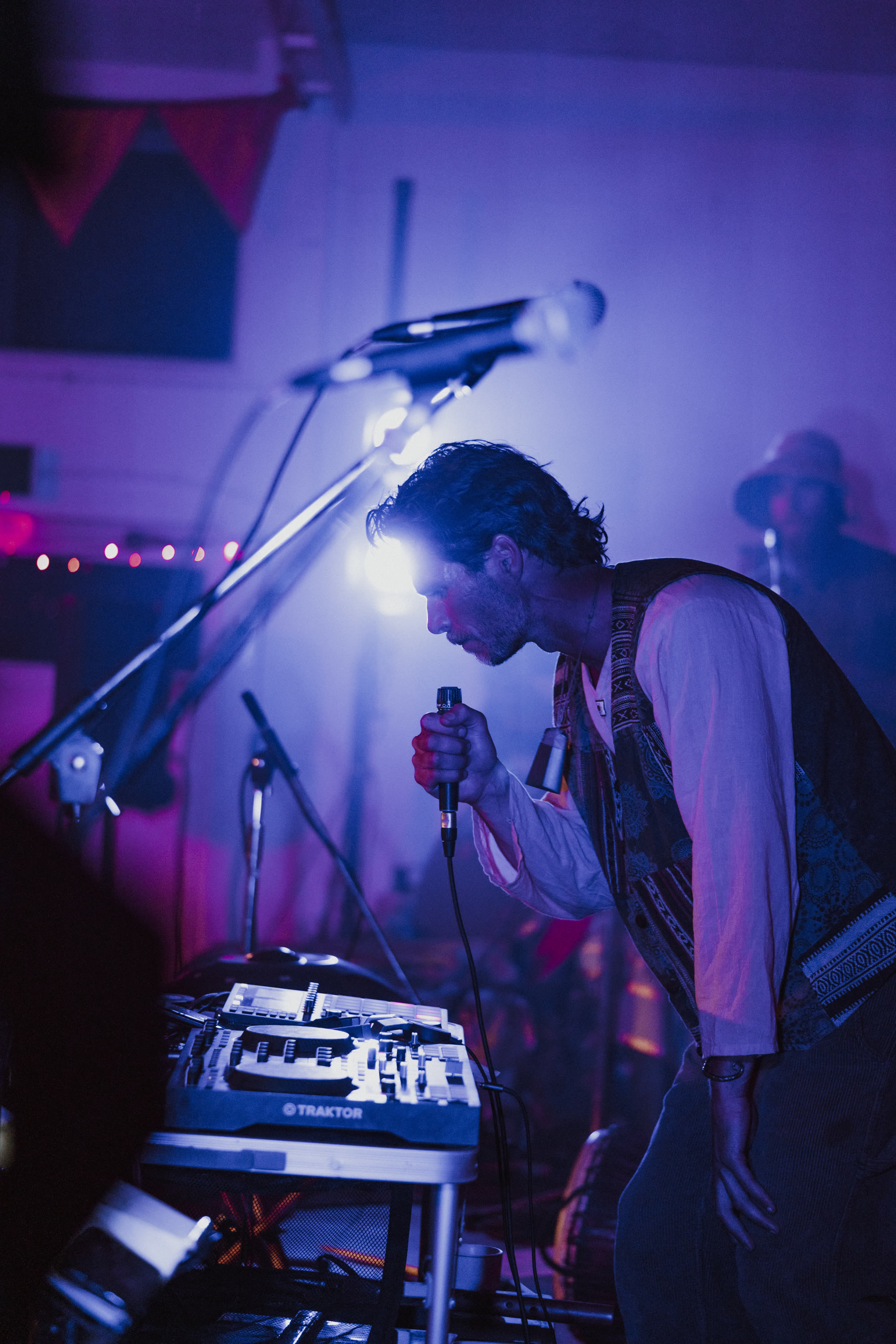 On the mic, Pohara Hall
