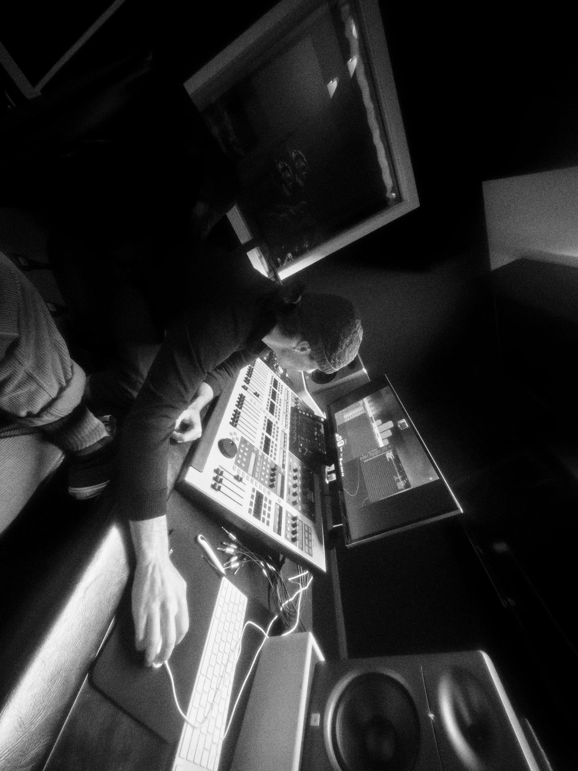 Felix at the desk